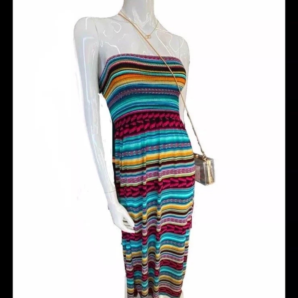 Strapless Sundress Resort Wear